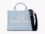 Bolso Marc Jacobs the tote bag mediano cloud blue